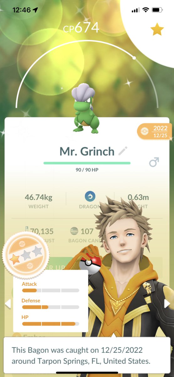 markooki_'s tweet photo. @ThePokemangoes Not 2023, but I caught the Grinch on Christmas Day! https://t.co/WG7zooHjOT