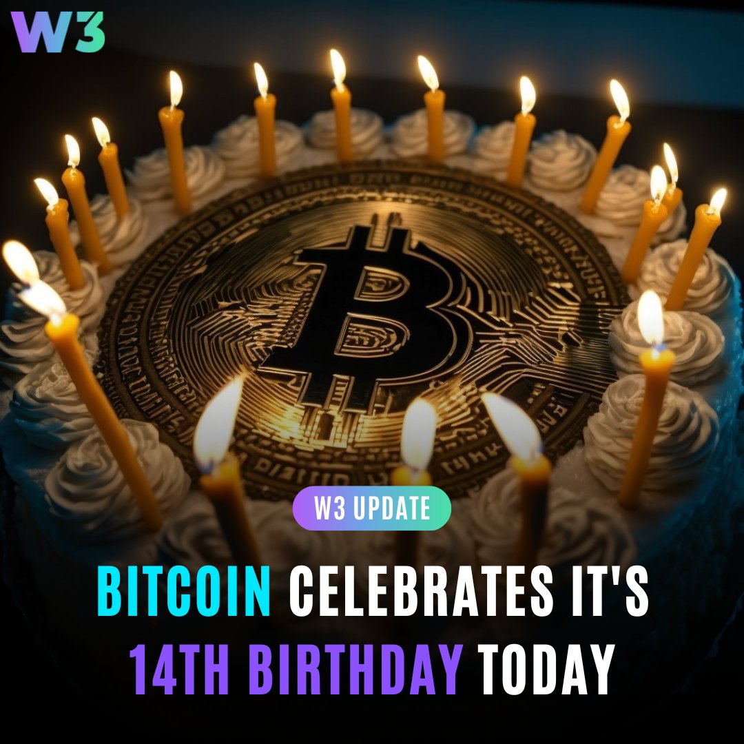 ➡ Today marks the 14th year since Bitcoin's inception! 🎂

On the 3rd of January, 2009, Satoshi Nakamoto ignited the Genesis Block that started the chain! ⛓

How old was Bitcoin when you first heard about it?   Let us know in the comments below! 👇

#W3Conference #satoshi