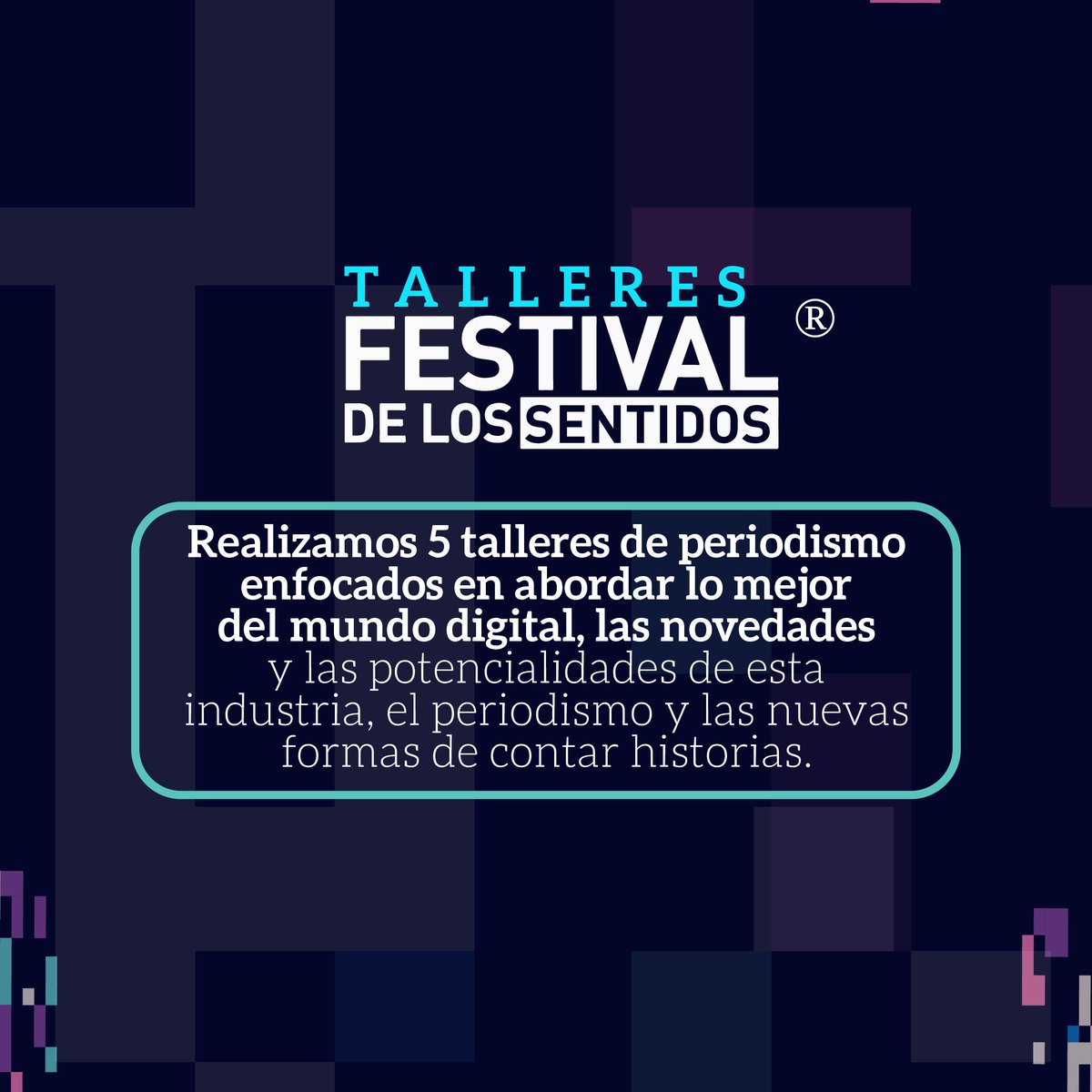 FestSentidos's tweet photo. #FDLS I Esperamos seguir llegando a las regiones de Colombia alzando la voz del periodismo independiente y dando a conocer las novedades del mundo digital. https://t.co/NMh8JWjV2u