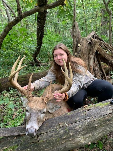 Congrats to 15 year old Amelia Hoffman on your 137" Indiana Pope &amp; Young buck.
