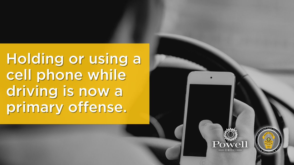 Governor Mike DeWine today signed Senate Bill 288, making holding or using a cell phone while driving a primary offense. 

Learn more here:
governor.ohio.gov/media/news-and…