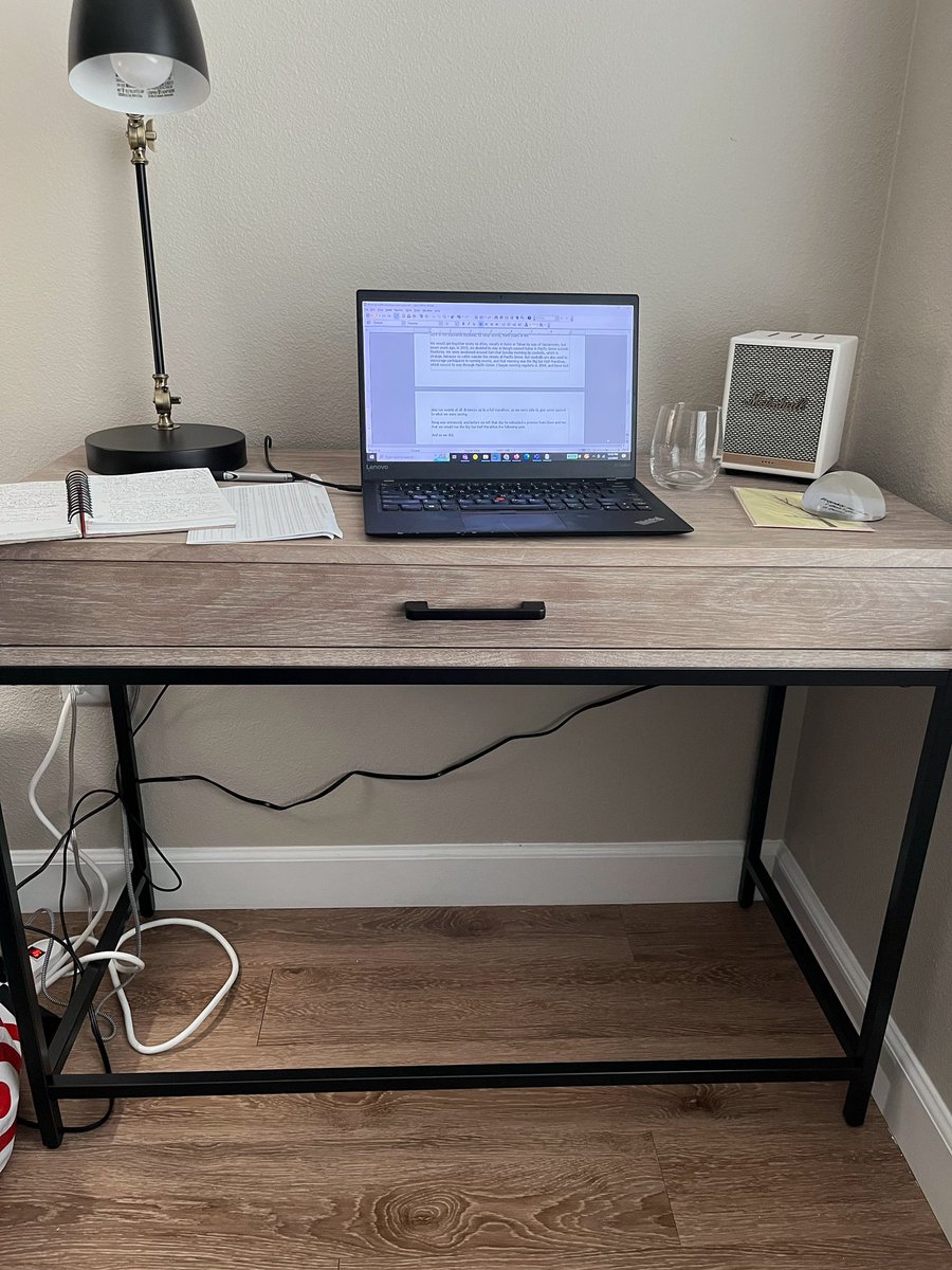 rbratt's tweet photo. Um, I love my furnished apartment, but I do wonder who my landlord hired to attach the desktop to the base. Because it’s not working like he thought . . . . #furniturefail #fail #WritingLife #apartment https://t.co/KXlj9WMydy