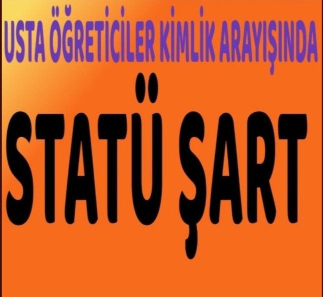 canan_alkan's tweet photo. #UstayaHakkınıVerin

Usta öğreticine STATÜ VER!

USTA ÖĞRETİCİ ÜVEY EVLAT

#UstayaHakkınıVerin 

@RTErdogan
@meral_aksener
@_aliyalcin_
@kilicdarogluk
@dbdevletbahceli
@csgbakanligi 
@vedatbilgn https://t.co/7VqvoTH3bb