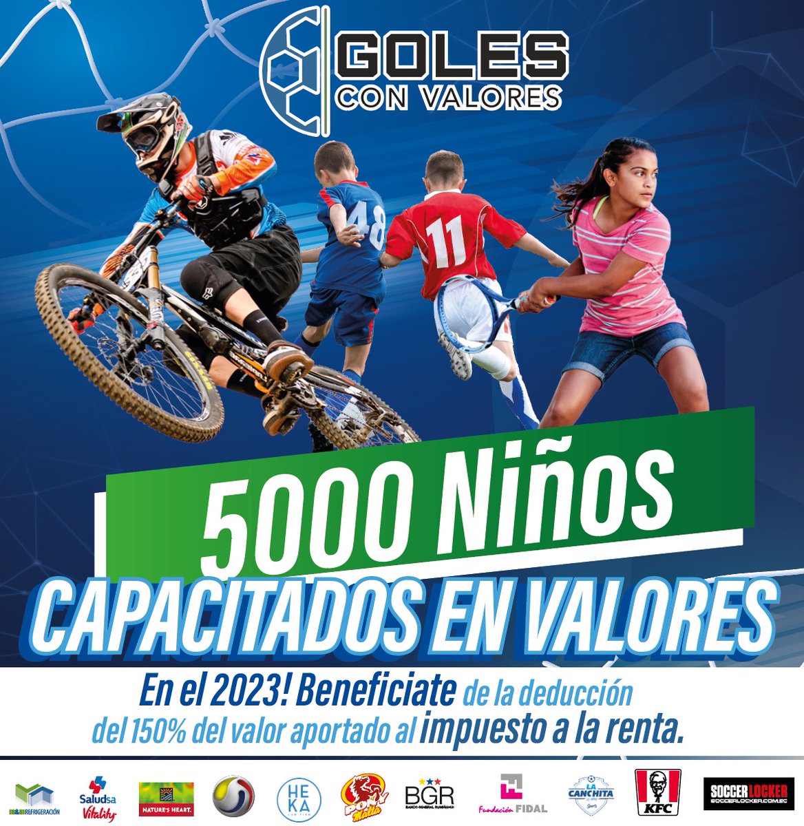 Empresarios este es su momento! Todos invitados a ser parte de un lindo proyecto que impacata positivamente en la vida de miles d niños a través del deporte! 
Buscamos patrocinadores que quieran alinearse a nuestros valores!!!