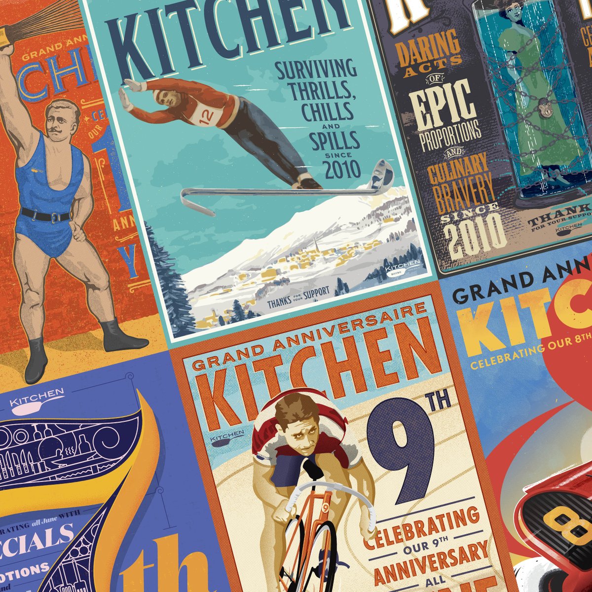 TheSplinterGrp's tweet image. We sadly bid adieu to the beloved local bistro, @kitchenchapelhill. We had the pleasure of working with Dick and Sue for the last 9 years and toast them with a  flashback to some of our favorite in a series of celebratory anniversary posters. Cheers! (See them all on instagram!)