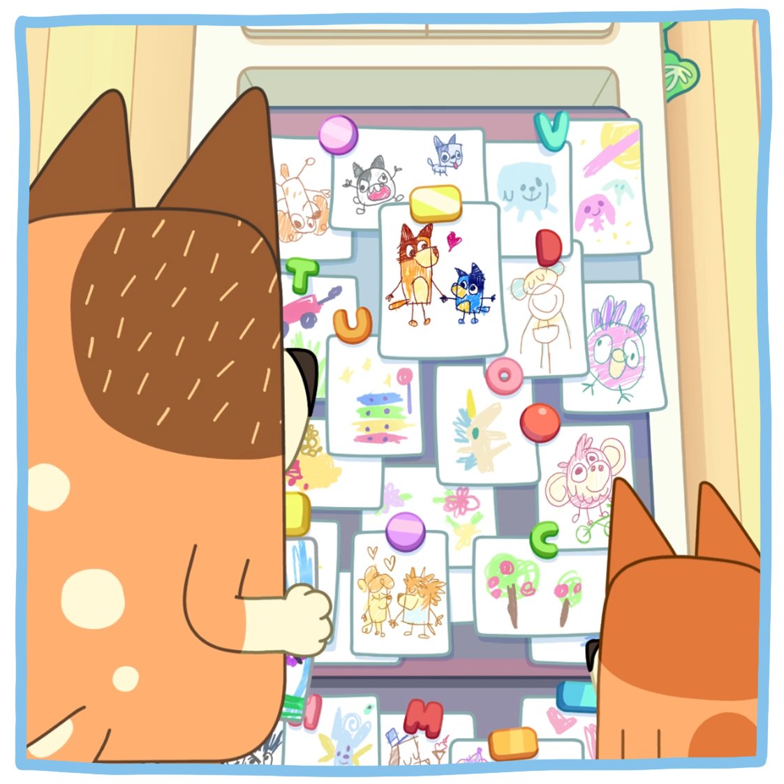 Before Unicorse made his iconic 'Aaaaaand why should I care?' debut, he appeared in a fridge drawing in ‘Perfect!’. Can you spot him? 🔍 

#WorldTriviaDay