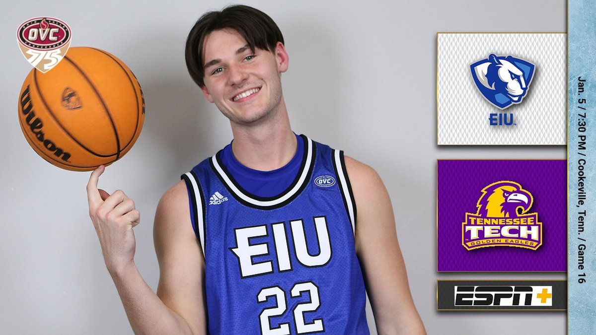 EIU_Panthers's tweet photo. The @eiubasketball team hits the road for the first time in OVC play with a Thursday night game at Tennessee Tech...

📺 ESPN+
https://t.co/ILQcprJrcr

📻 Hit Mix 88.9 FM
https://t.co/3vcaep2z4d

📊Live Stats
https://t.co/5yQULy55SS

Preview 🏀⬇️👀
https://t.co/ZbM2i2GIct https://t.co/mSIVpSUZ0q
