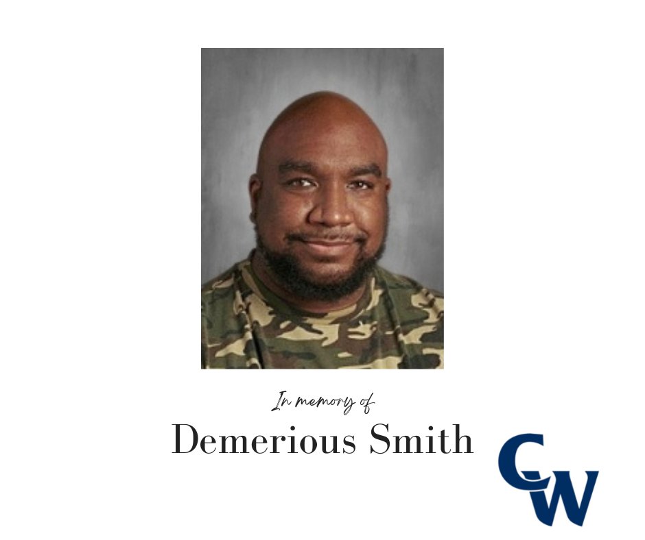 It is with great sadness the Conrad Weiser Area School District mourns the tragic loss of Demerious Smith. Mr. Smith was employed as a teaching assistant/para-professional at the Weiser Decisions School.  See our Facebook/Instagram pages for full post.