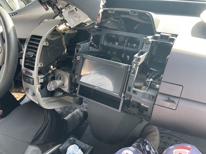 For Christmas for my bf this year I installed a touchscreen radio and backup camera in our &lsquo;05 Prius