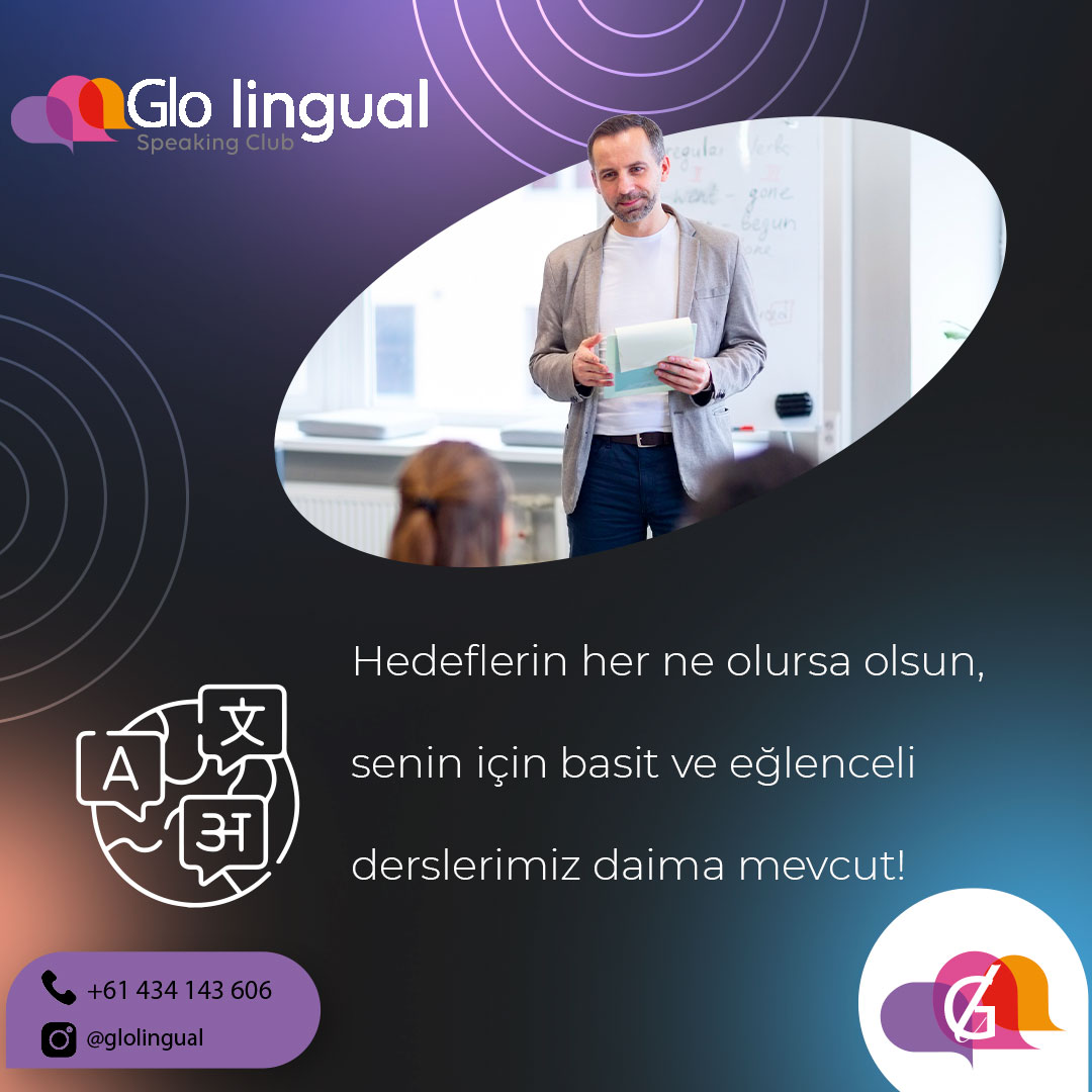Hedeflerin her ne olursa olsun, senin için basit ve eğlenceli derslerimiz daima mevcut!
.
.
.
#speakingenglish #speakingskills #ingilizce #bussinessenglish #glolingual #ingilizceöğreniyorum #ingilizcekursu #dilöğreniyorum #ieltsturkey #englishlanguage #speakingcoach