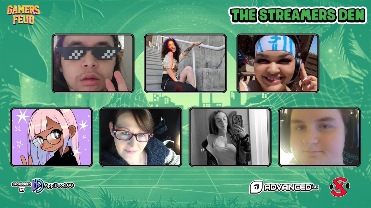 GamersFeud's tweet photo. Our first Streamers Den of 2023 kicks off at 7pm ET tomorrow and we've got quite the lineup for it 👀

Welcome @4ChanYanni @andrast7 @badgirlReezie @BINXtwitch @StarreSimonton @FrontDeskLadyy @GloweFlye to the show 👏

The other half of the cast below🧵👇 https://t.co/VFbth4wEQC