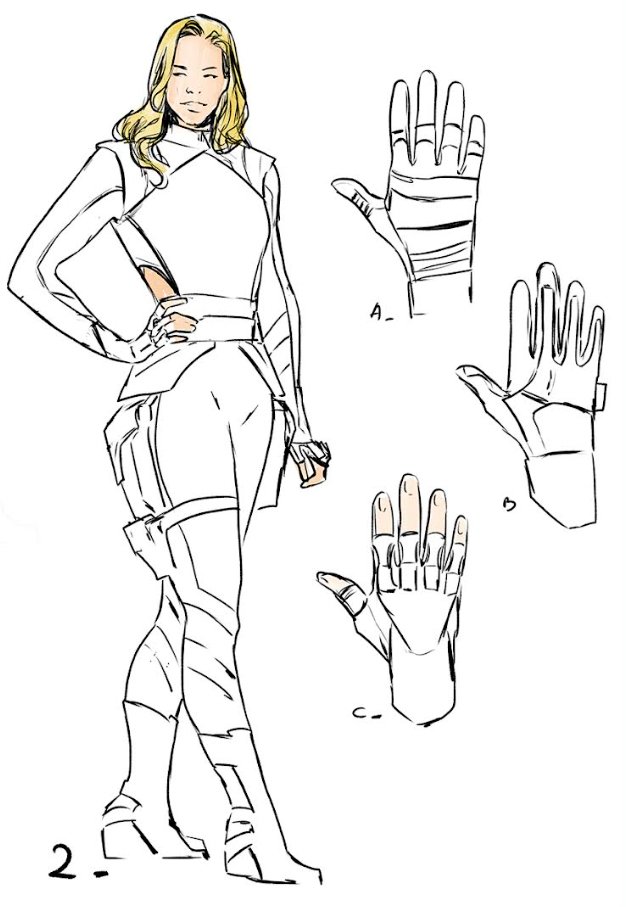 That's all <a href="/CarmenCarnero/">Cᴀʀᴍᴇɴ Cᴀʀɴᴇʀᴏ</a>, building off of the suit from Ta-Nehisi's run!  In fact, how about a little behind the scenes look at a taste of Carmen's concept art!?