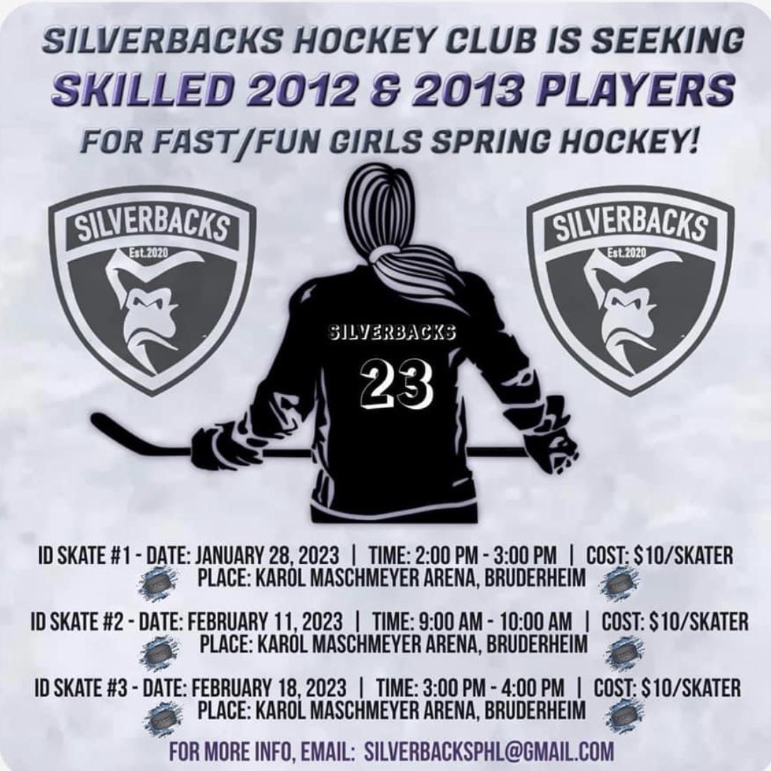 Love seeing more and more opportunities for youth available. Good luck Silverbacks #hockey