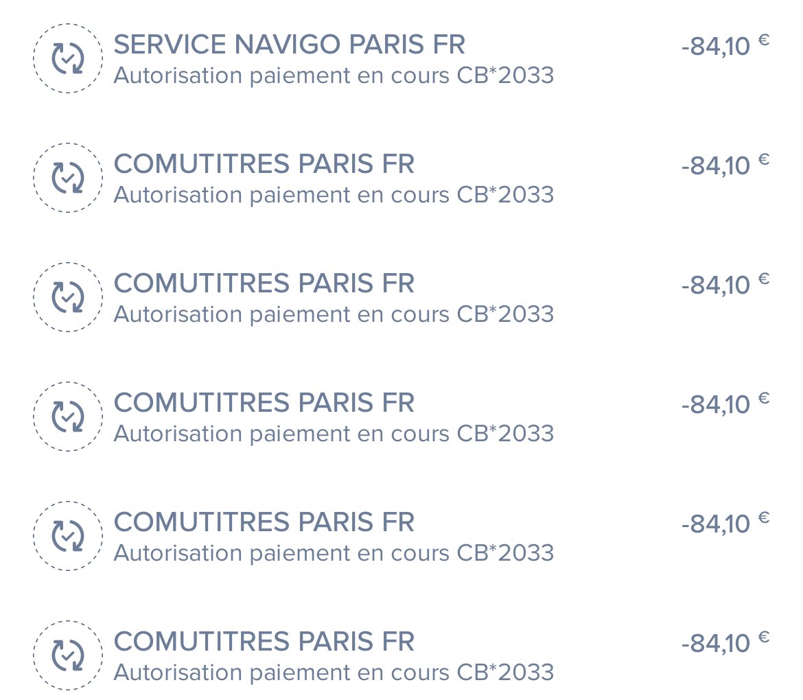 David_R33's tweet photo. @IDFmobilites C’est faux les débits de ce matin ont été enregistrés et j’ai reçu le ticket de paiement payline https://t.co/6oTUThNPHS