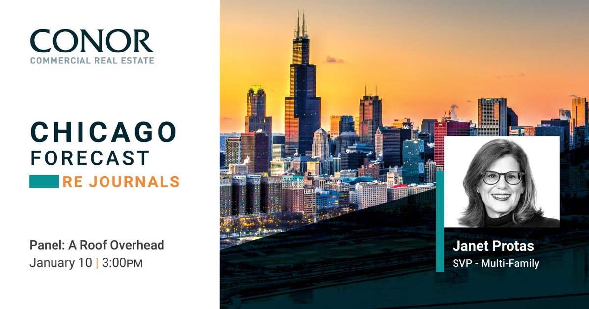 Conor Commercial Real Estate (@conorcommercial) on Twitter photo Janet Protas will be a panelist at next week's <a href="/REjournals/">REjournals</a> Chicago Forecast. She will join other industry leaders on the A Roof Overhead panel at 3pm where they will discuss important details about Chicago's housing market.
Learn more at: buff.ly/3X0YcHT
#ConorMidwest Janet Protas will be a panelist at next week's <a href="/REjournals/">REjournals</a> Chicago Forecast. She will join other industry leaders on the A Roof Overhead panel at 3pm where they will discuss important details about Chicago's housing market.
Learn more at: buff.ly/3X0YcHT
#ConorMidwest