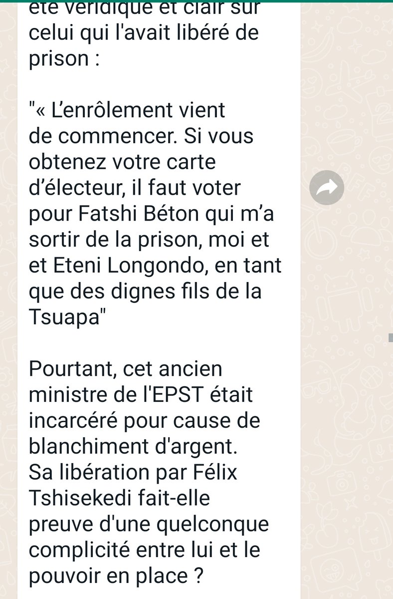 gata_bona's tweet photo. Tous les détournements qui s'effectuent dans ce pays ont comme chef d'orchestre @fatshi13. Les auteurs présumés ne font que la couverture. Même @ALINGETEJULES_K a des mains liées. Il ne peut dénoncer celui qu'il a placé là. @VitalKamerhe1 @IgfRdc
@HDIAKIESE https://t.co/A3tbJFB3P5