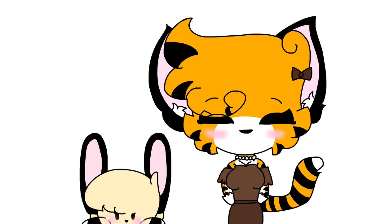 abbey_afnan's tweet photo. When mama tiger and baby rabbit in restaurant:

#piggy #PiggyFanart #piggyroblox #cherrytherabbit https://t.co/UHr7MXzaVC