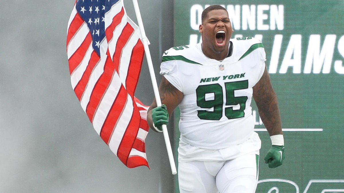 Quinnen Williams is the only DT in the NFL with at least: 50 Pressures 10 Sacks 30 Defensive Stops All around monster #Jets