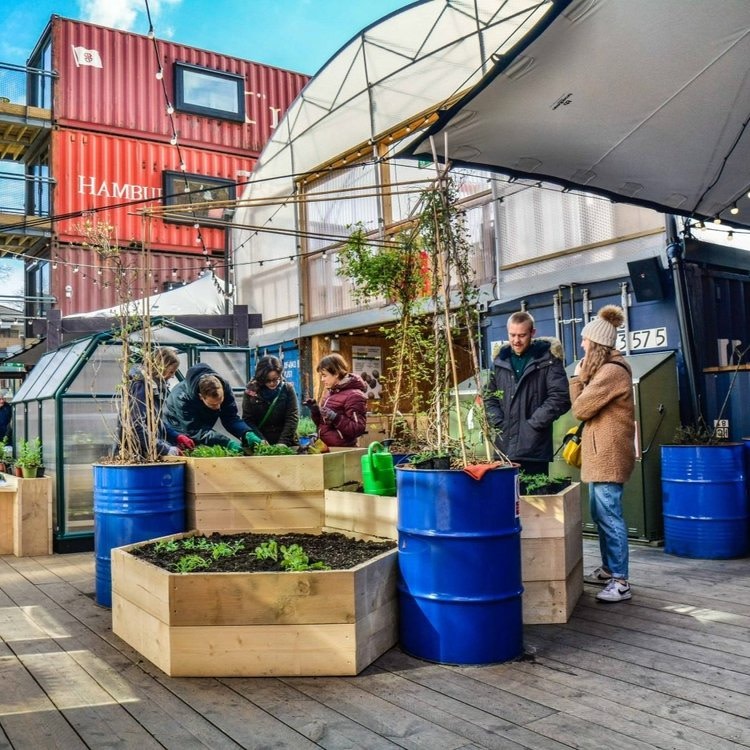 Working with #UrbanGrowthLondon, they host drop-in sessions in our Greenhouse where, with a group of volunteers, they grow food for our on site vendors.

The purpose of #TheGreenhouse is to provide a place where people without gardens can learn how to grow food and flowers. 🌸
