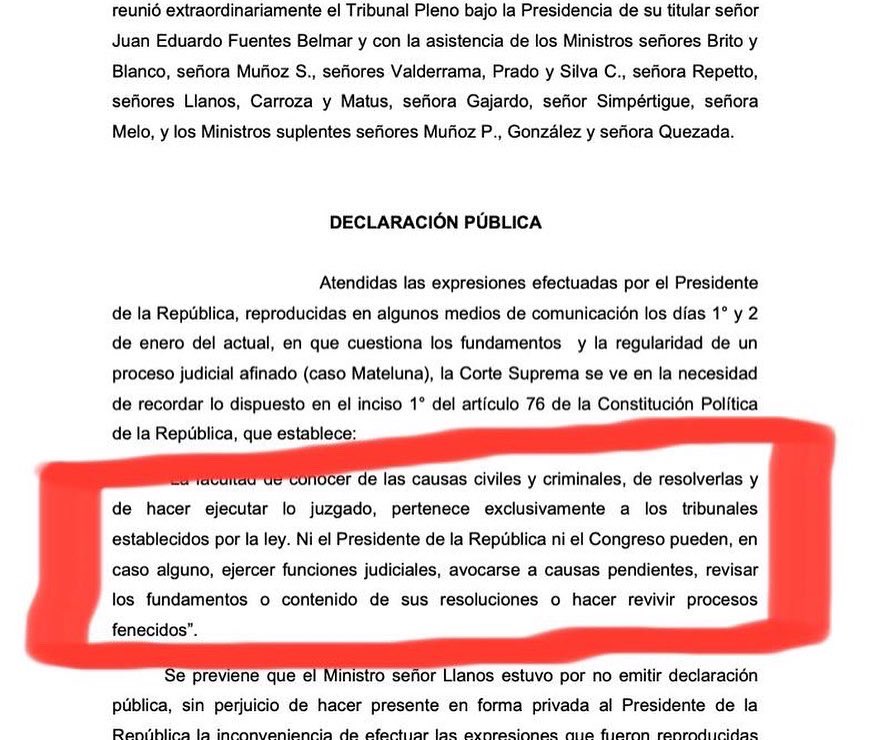¡Inaudito! El Presidente Boric NO RESPETA al PODER Judicial, se arroga potestad judicial  SUPERIOR: ¡Gravísimo! Viola la Constitución (Art 76), la  Democracia y revela intención totalitaria… ¿Qué opina usted?