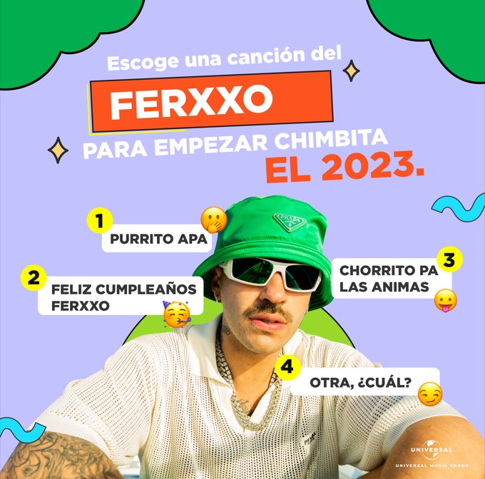 UMusicColombia's tweet photo. Comenta la canción de @ferxxo4 que no puede faltar en tu playlist. 😎🔥
.
.
#Feid #Ferxxo #SIXDO #Perreo https://t.co/MUmIfdKSxl