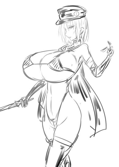 ラフでキャライメージを固めようとしてエロかアクション風に寄っていくと思ったらギャグに寄っていたのは想定外…! 