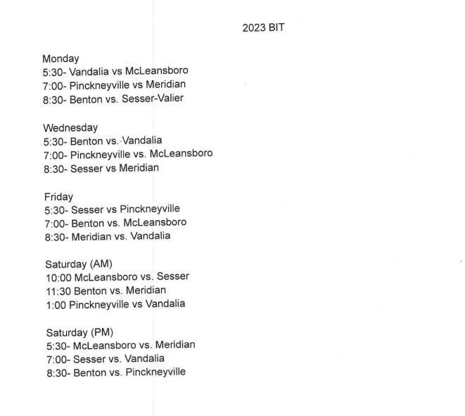 Paul Wilcoxen (WSILTV 3) on Twitter "The 2023 Benton Invitational