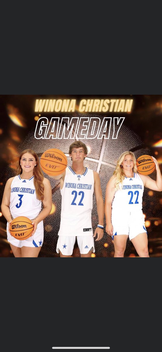Game day in Winona! Y’all come out and support these stars as they have a district match up against Indianola tonight!