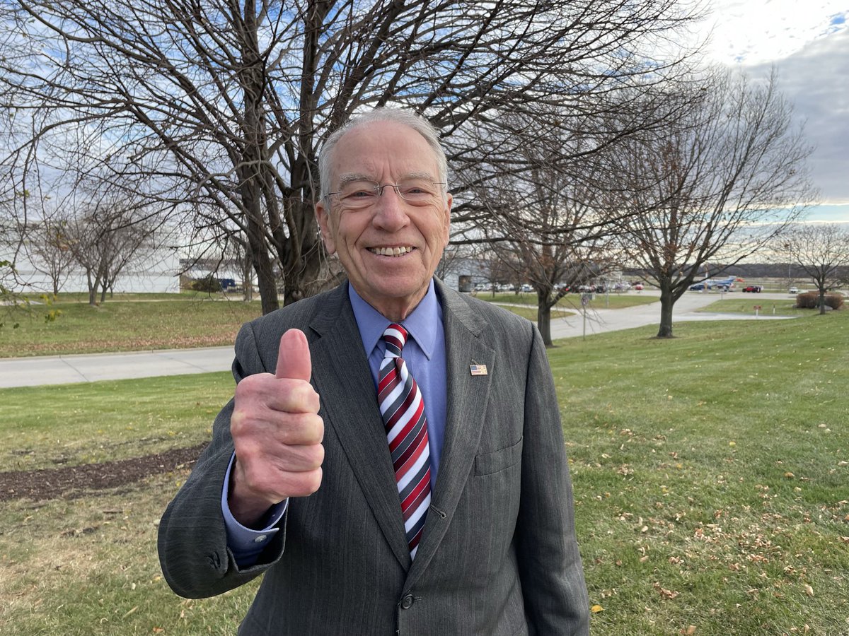 Jen (@jeniowa2505) on Twitter photo BREAKING: <a href="/ChuckGrassley/">Chuck Grassley</a> is sworn in for a historic eighth term to continue working for the people of #Iowa.
In Grassley We Trust. #GrassleyWorks #iaSen BREAKING: <a href="/ChuckGrassley/">Chuck Grassley</a> is sworn in for a historic eighth term to continue working for the people of #Iowa.
In Grassley We Trust. #GrassleyWorks #iaSen