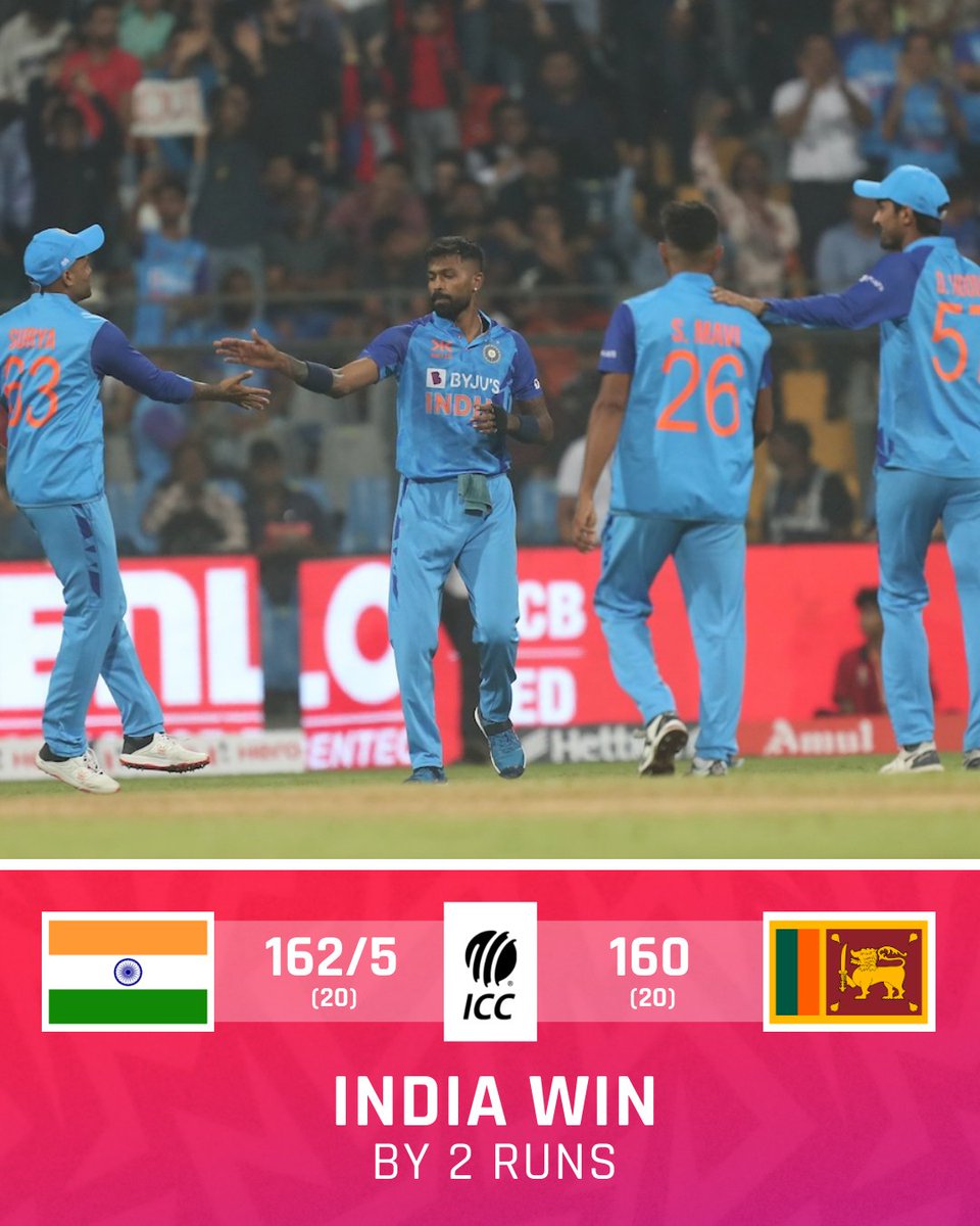Sumit1882's tweet photo. Axar Patel bowls a tight final over and India hold their nerve to win a thriller 👏

#INDvSL | Scorecard: #INDvSL https://t.co/h5MDy5cLdY