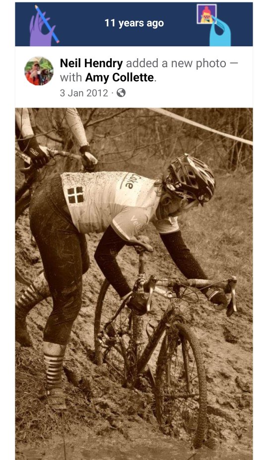 Memories of cyclo-cross. It was always fun even in the mud.