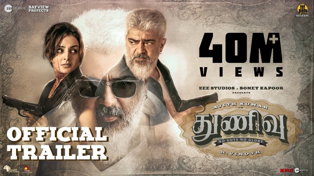 ThalaAjithBk's tweet photo. 󾠷M Views and 1.3 Lakh Likes for #ThunivuTrailer Dusted Ajithians Give To More 🔥⚡👊 

➡️ https://t.co/TbGrtFoYLE

#AjithKumar, shattering all the records. #Thunivu #ThunivuPongal #Thunivu https://t.co/8vgjqcIlED