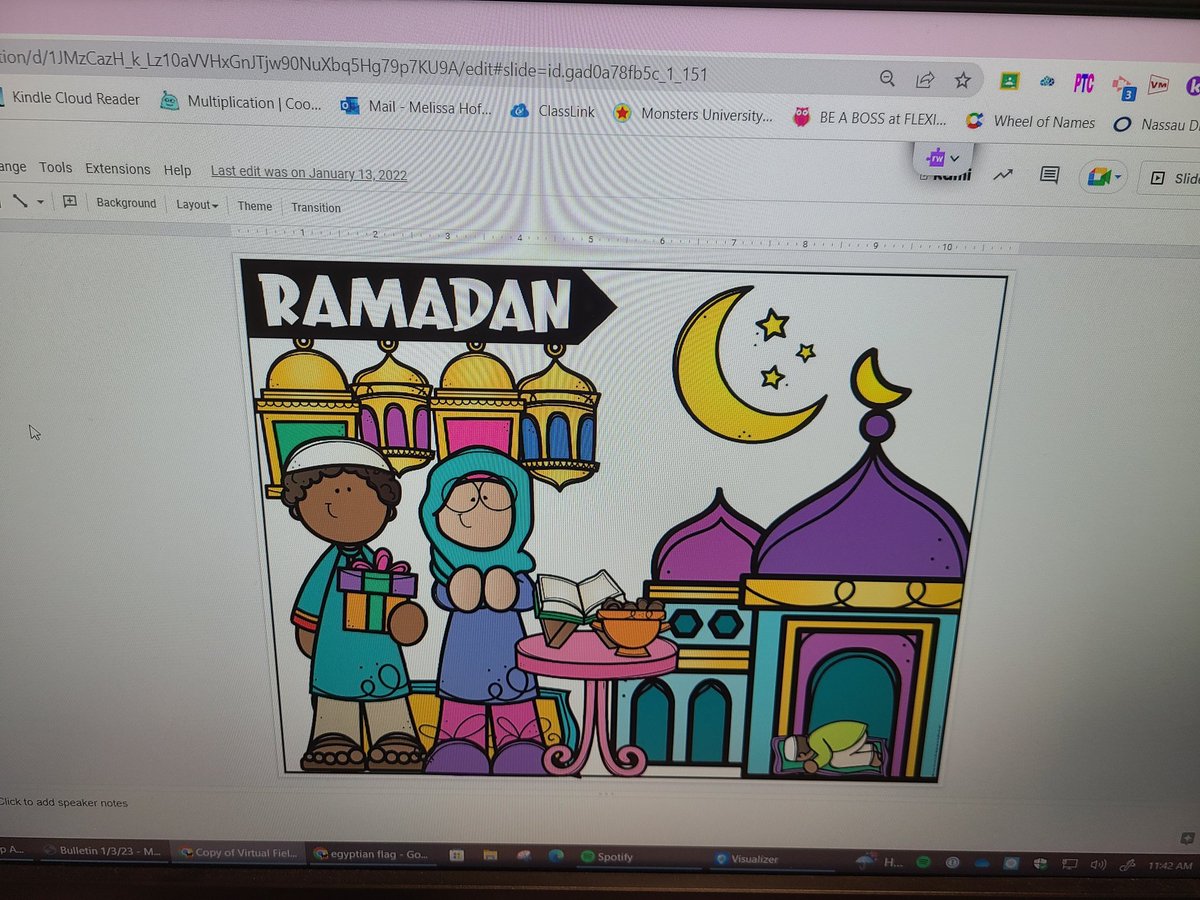 mmhteach's tweet photo. #class3h begins our NF note-taking on Holidays Around the World! We are on our way to Egypt to learn about Ramadan! Record those notes in your passports! @JRRS_Jericho #jrrsfamily https://t.co/EbJPpMF049