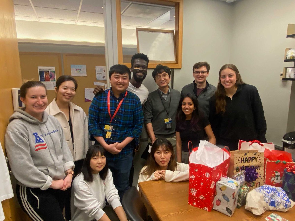 Our lab's white elephant exchange from a few weeks ago. The most stolen gift was a dog puzzle!
