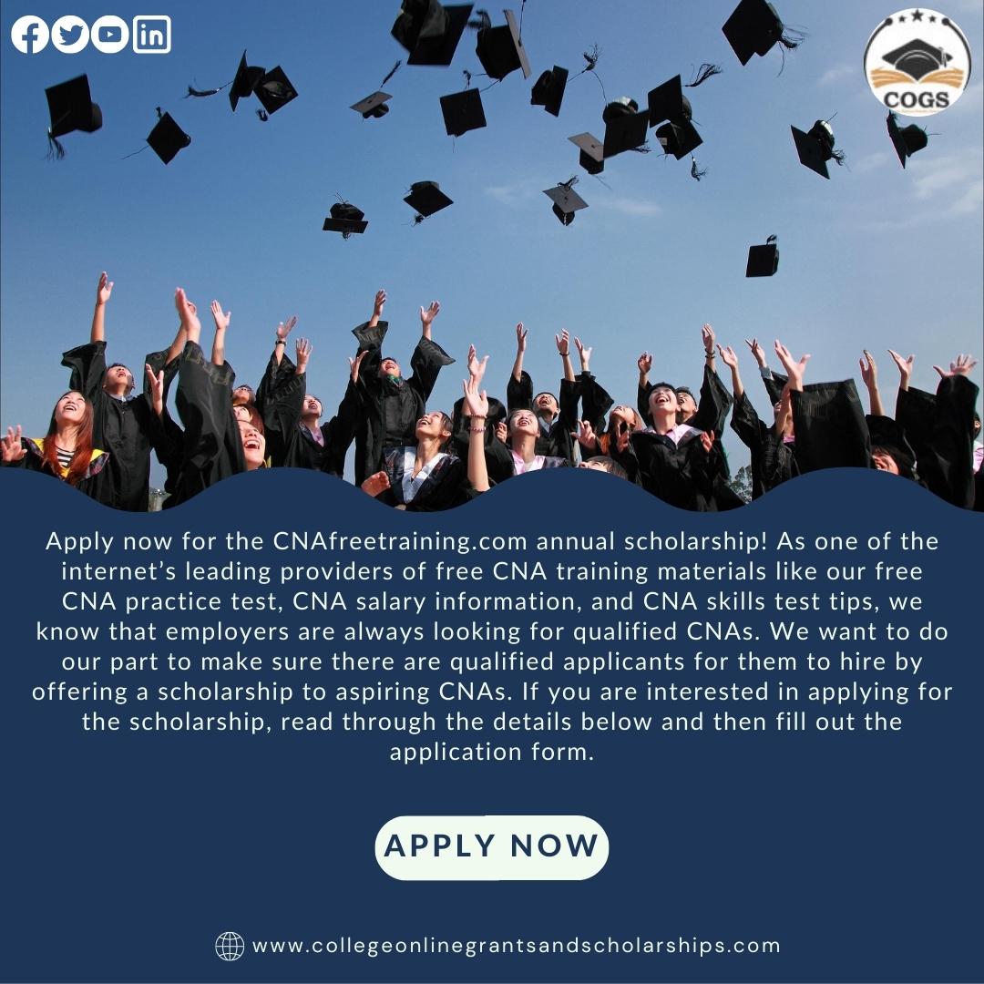 collegeonlinegrantsandscholarships | CNA Nurse Scholarship
.
📝register now ——> collegeonlinegrantsandscholarships.com
.
#scholarships #scholarshipsearch #internationalscholarship #medicaldegreesabroad #HispanicGrants #collegescholarships #collegeonlinegrantsandscholarships