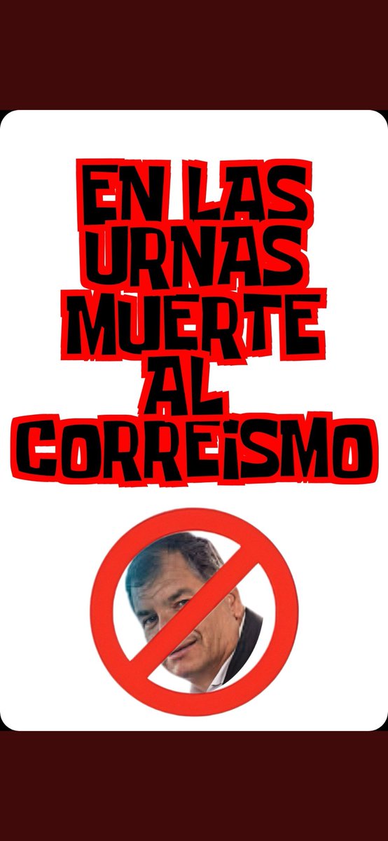 Ecuatorianos honrados, trabajadores , patriotas , por favor este mensaje va para todos ustedes.
#NiUnSoloVotoParaLasRatas 
 👇👇👇👇👇👇👇👇👇👇👇👇👇👇👇👇