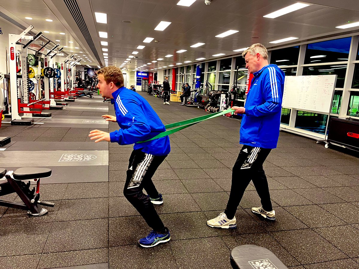 HabsMonSport's tweet photo. Working hard, on and off the pitch @Habsmonmouth @England St. George’s Park #MBFootball #preseason https://t.co/3OrWDqcOJ3