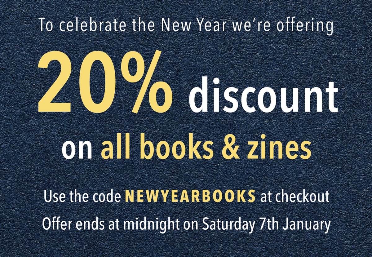 To celebrate the New Year, we've got 20% discount on all our books &amp; zines until midnight on Saturday! 🔥

Use the code NEWYEARBOOKS at the checkout to grab a bargain... anotherplacepress.bigcartel.com <a href="/AP__books/">Another Place Press</a>