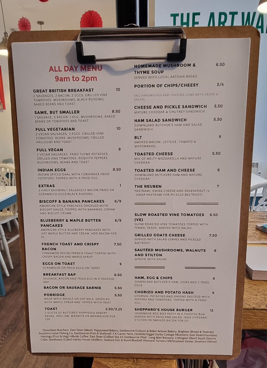 Normal service resumes from today! 🍄🥞🍕🍳🥓🥗

Tuesday to Saturday 9am to 3pm
Friday &amp; Saturday 5pm to 9pm

Our next Tapas Nights are on Friday 10th and Saturday 11th March 🇪🇸 Book now, places go fast! 

#SupportSmallBusiness #eastdean #locallysourced