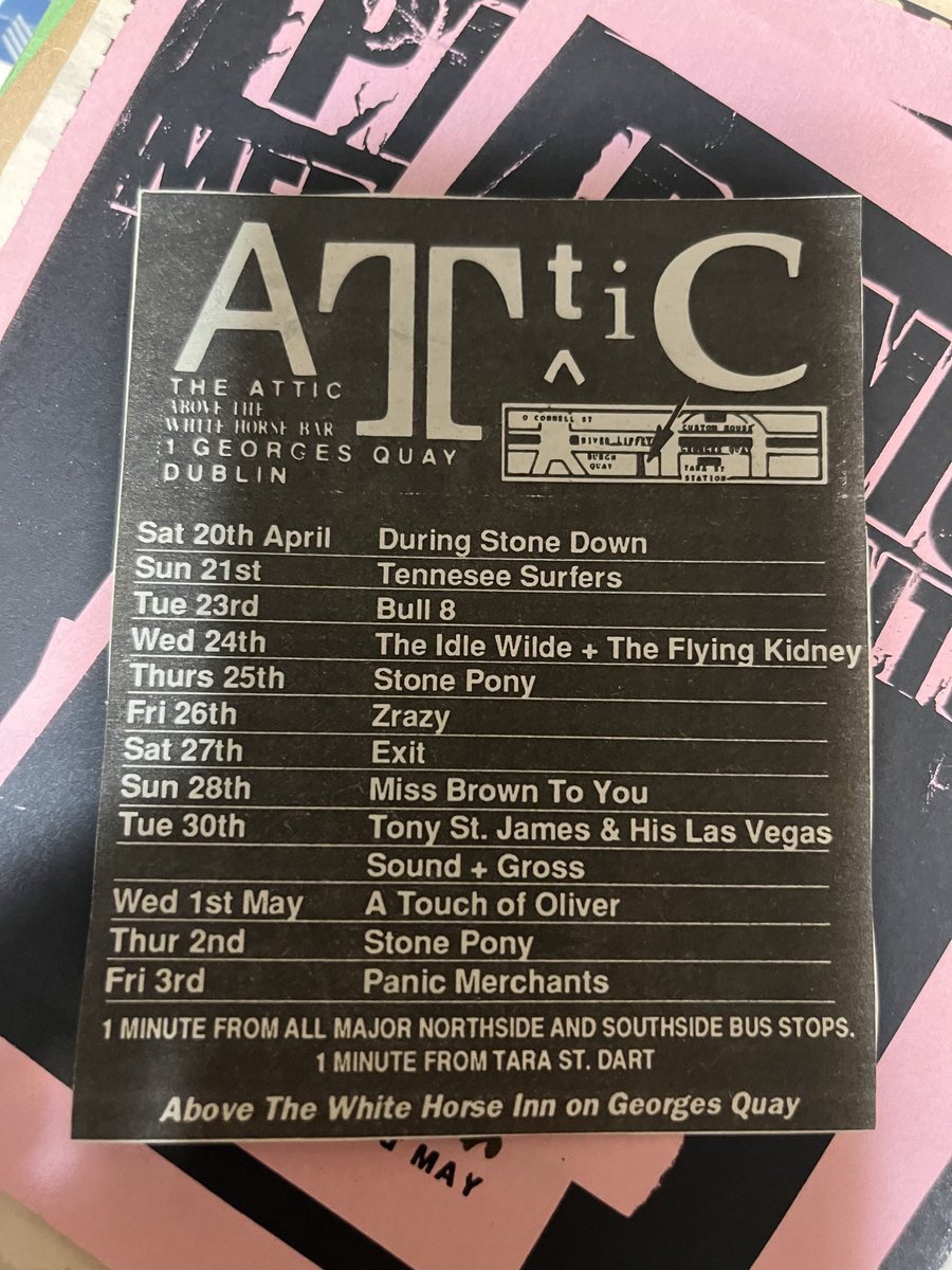 The Attic - maybe ‘91. Always felt like the floor was going to collapse onto the bar downstairs