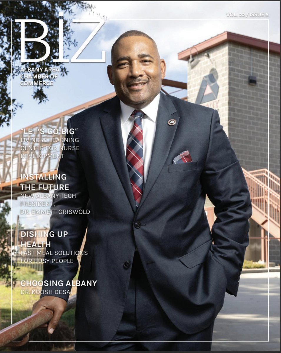 AlbanyTech's tweet photo. Dr. Emmett L. Griswold, ATC President
BIZ Magazine Feature Article
Albany Area Chamber of Commerce
VOL. 22/ISSUE 6, December 2022
https://t.co/haSfsqZbnr
#albanyga #albanytech #albanytechicalcollege #albanychamberofcommerce #AACoC https://t.co/fQx5Hq5YC9