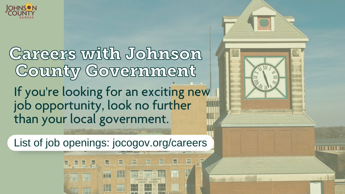 Johnson County, Kan. on Twitter "Looking for a new career opportunity