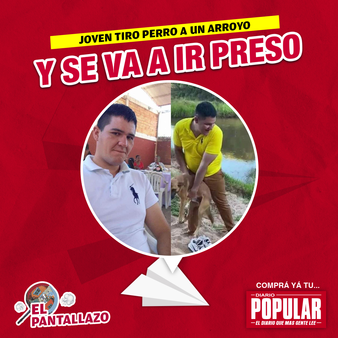 somospopupy's tweet photo. 🍃 #ElPantallazo | Identifican a hombre que arrojó a perrito al arroyo y lo mandarán preso 😳
.
📰 Esta y más noticias en tu Diario Popular kapé, comprá nomas ya de tu canillita amigo. https://t.co/G2TwRX1H2z