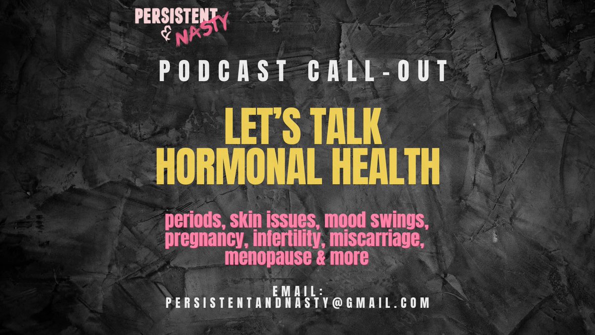 🧵
We’re starting 2023 smashing the stigma & shame around hormonal health. 
Our next #podcast series is covering all aspects of #hormonalhealth
We want to hear your stories/experiences of when your hormonal health has impacted (negatively/positively) your work in the arts.