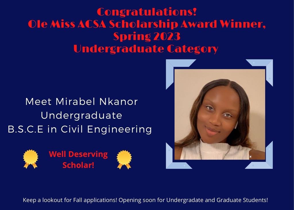 acsaolemiss's tweet photo. Congratulations to our winners! https://t.co/8q4ic2porQ
