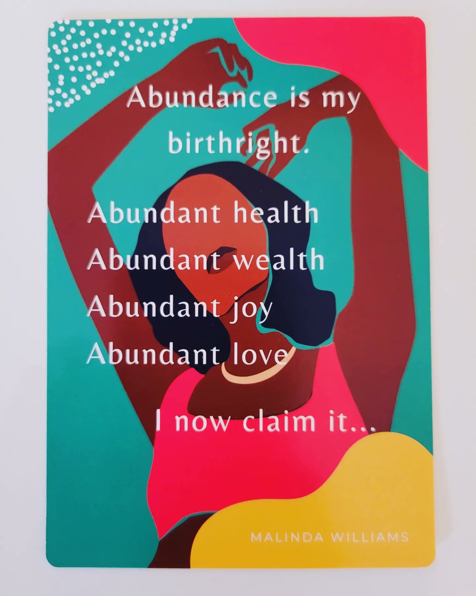 ayanasw's tweet photo. I love these affirmation cards from @malinsworld. I'm speaking only words of life, light, positivity, great health, abundance, and joy over myself. Thank you Lord for another day of life. ✨️
#tuesdayaffirmation #speaklife #wealth #greathealth
#wordsthatwork #blessedseason https://t.co/4nsjmhfyRF