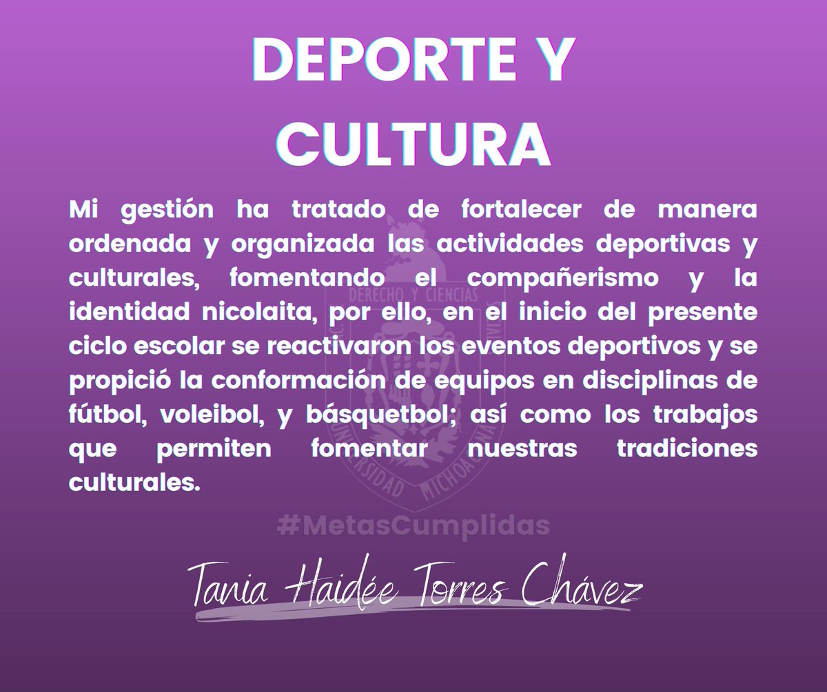TaniaTorresCh's tweet photo. #MetasCumplidas | Deporte y Cultura https://t.co/txIWcMIgZJ