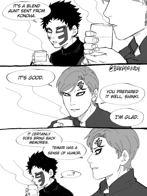 (2/3) my hobby is making Gaara a sentimental old man 