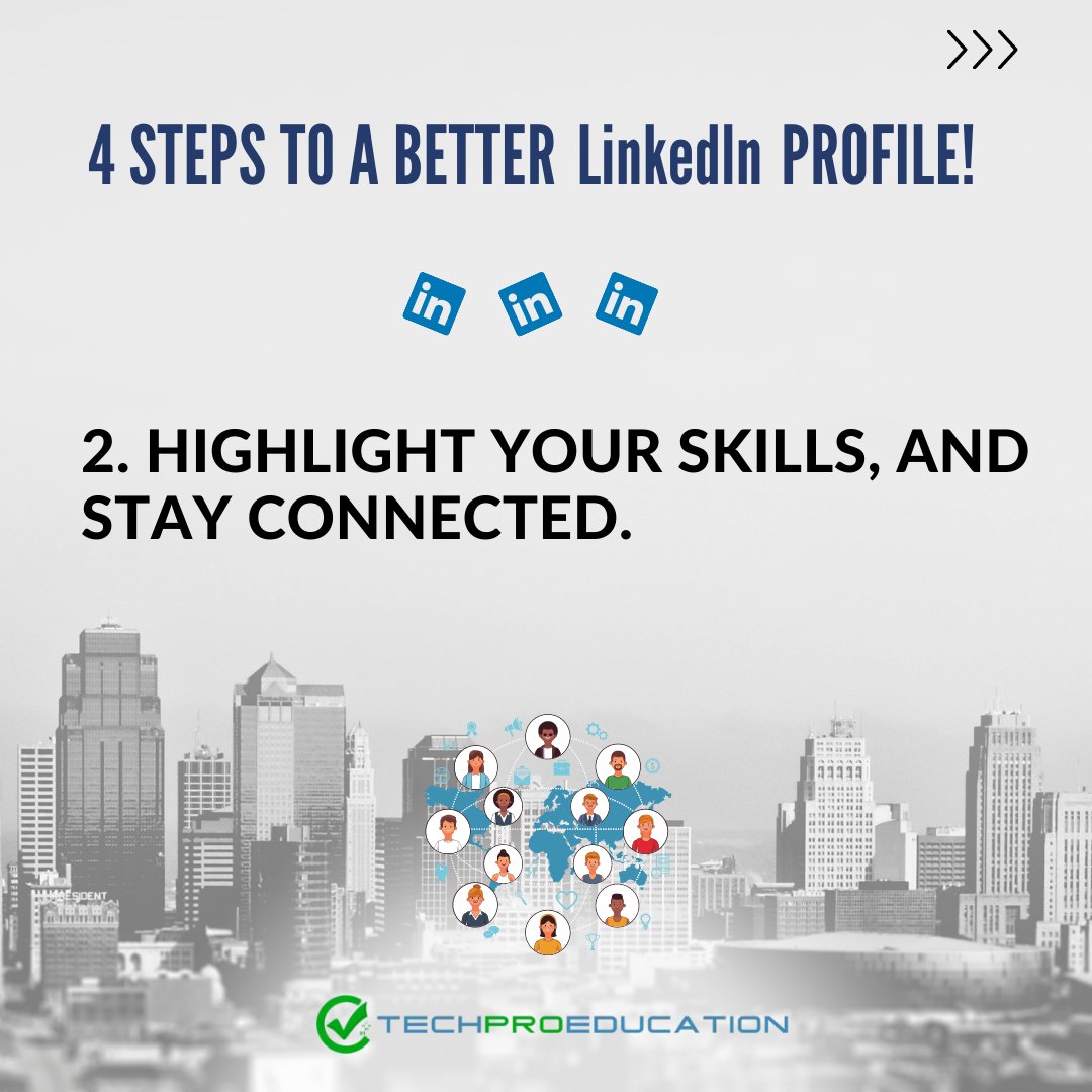 techproedu's tweet photo. Is your Linkedin profile strong enough? Let's take a look at 4 steps to a better Linkedin profile! 🔎
Did you check your profile's social selling index? Let us know in the comments below.
#linkedinaccount #linkedinprofile #linkedin #resume https://t.co/gExLVLgqig
