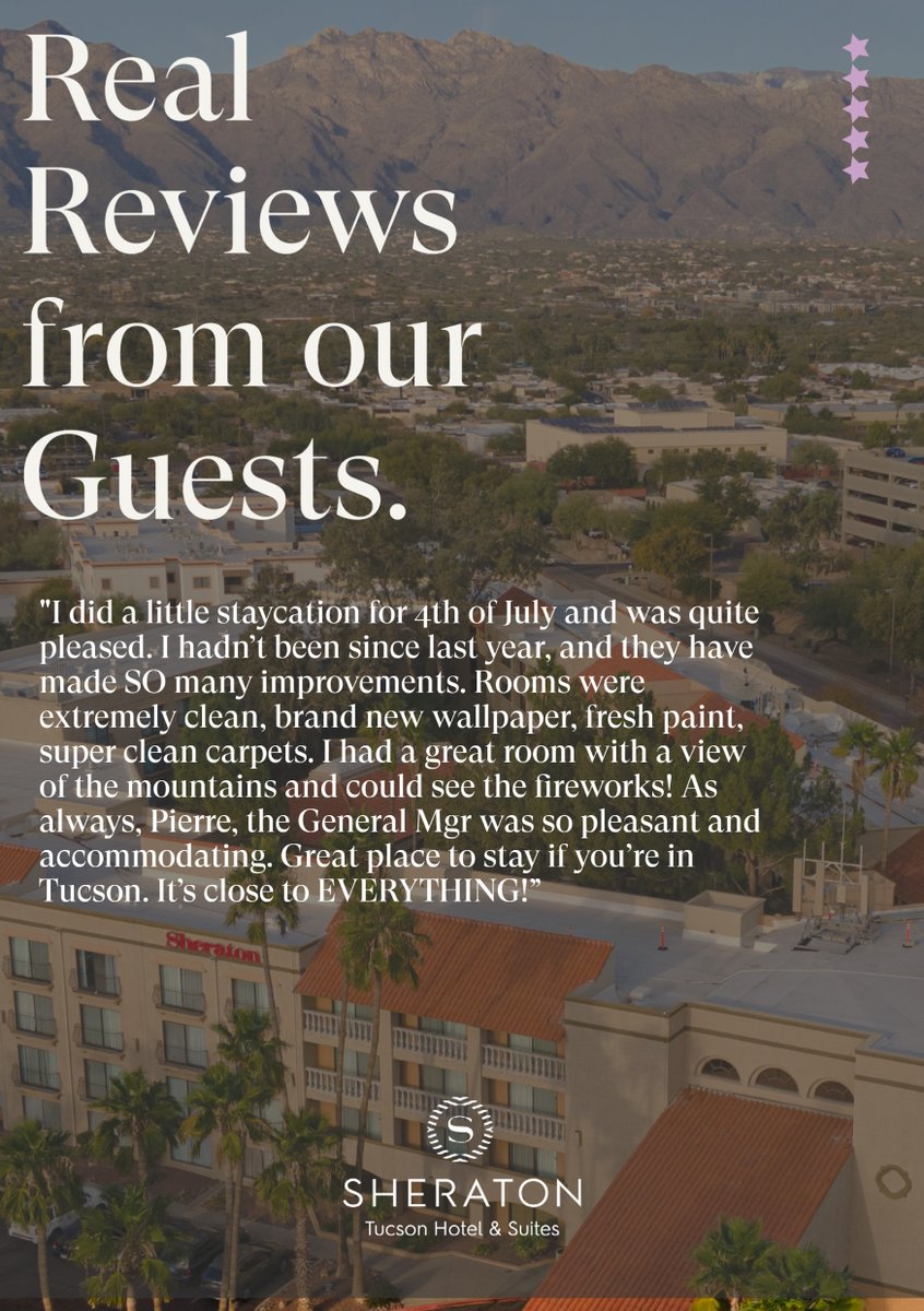 Reviews like this leave us feeling grateful for our incredible guests. We strive to please! #marriothotels #realreviews #travel #hospitality #tucsonaz #visittucson